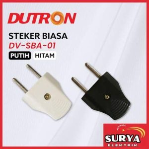 STEKER GEPENG PUTIH DUTRON DV SBA 01